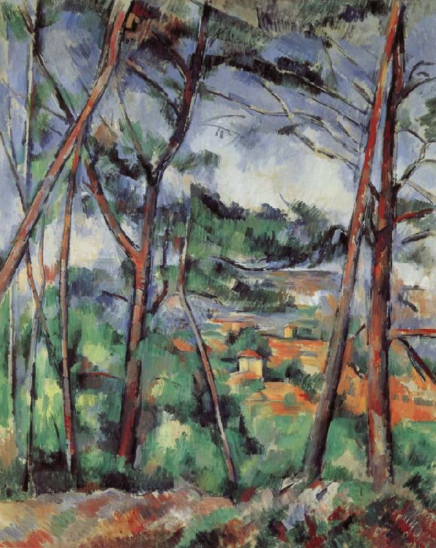Paul Cezanne Lanscape near Aix-the Plain of the arc river Norge oil painting art
